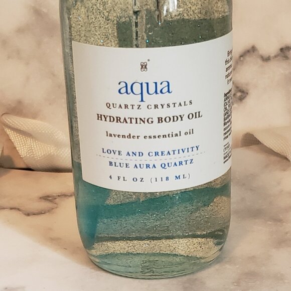 Aqua Quartz Crystals Illuminating Hydrating Body Oil Sparkle and Glow - NEW - Picture 5 of 8